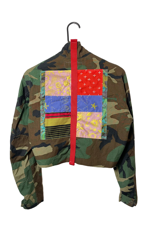 Vintage Army Cropped Jacket Small