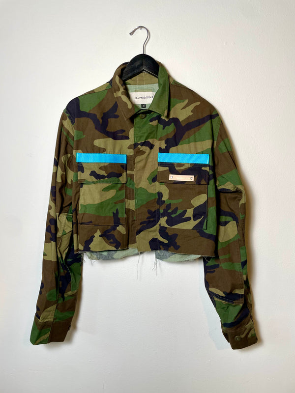 Vintage Army Cropped Jacket Medium 2