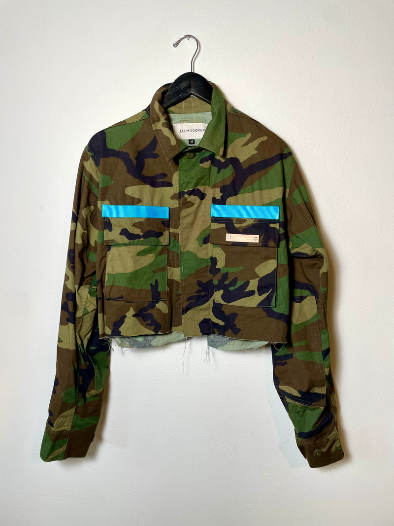 Vintage Army Cropped Jacket Medium 2
