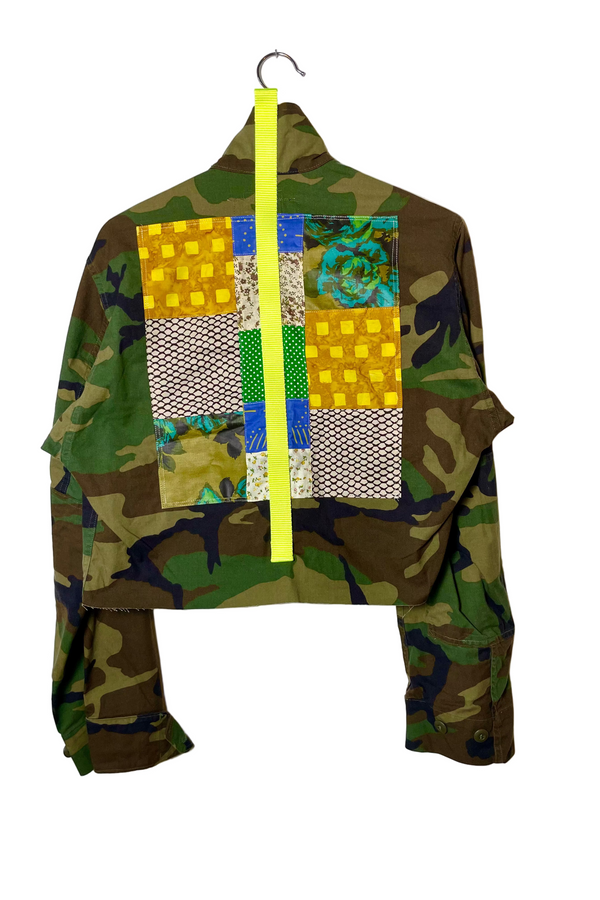 Vintage Army Cropped Jacket Medium 1