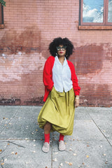 Army Green Balloon Skirt