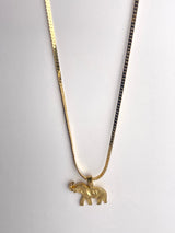 80's Gold Plate Charm Necklaces - Stone Cooper