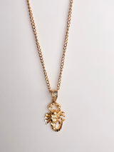 80's Gold Plate Charm Necklaces - Stone Cooper