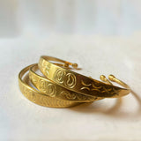 Etched Thin Brass Bangles