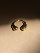 Brass Double Ball Ring