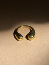 Brass Double Ball Ring