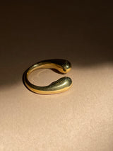 Brass Double Ball Ring