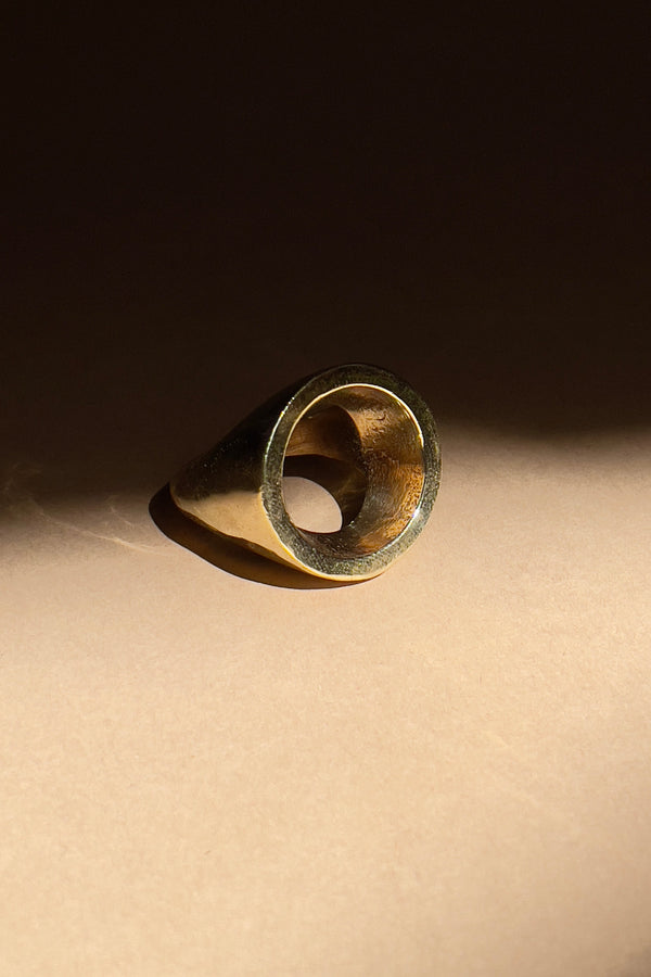 Full Circle Brass Vintage Ring