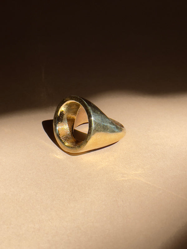 Full Circle Brass Vintage Ring