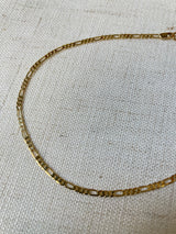 18k Gold Filled Thin Figaro Chain Anklet