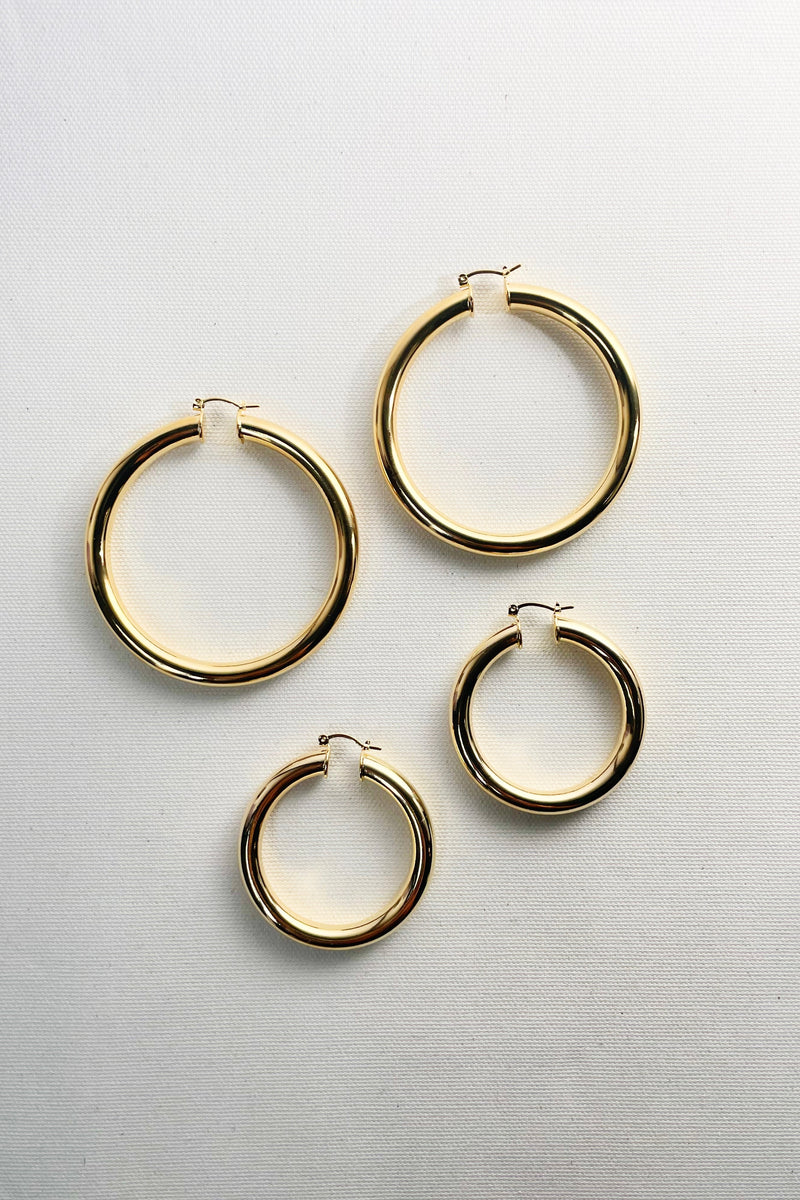 Thique Sade 18k Gold Filled Hoops