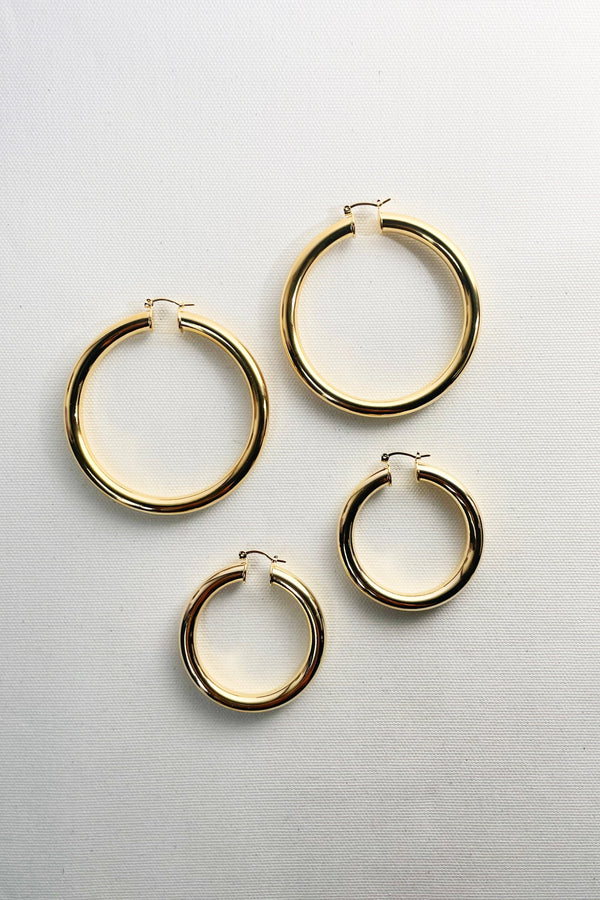Sade Classic 18K Gold Filled Hoops