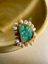 Raw Druzy Rings