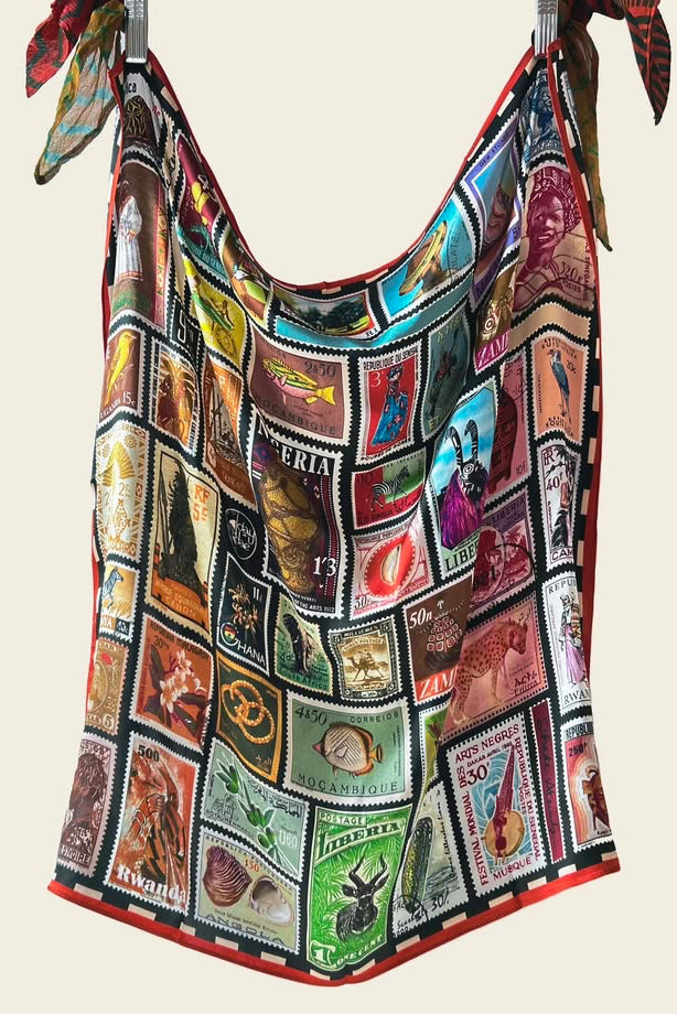 Keep Me Posted Silk Satin Scarf