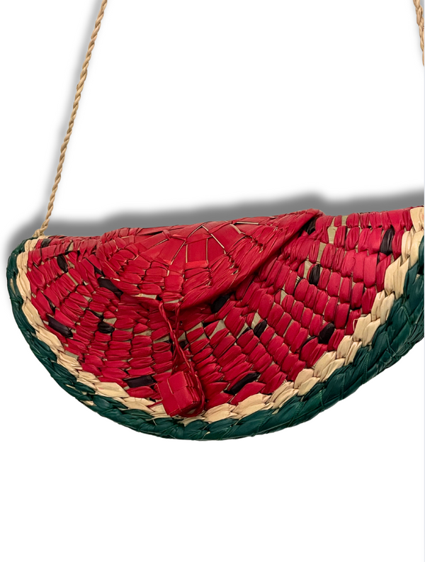 Las Frutas Crossbody Bags Woven Natural Palm