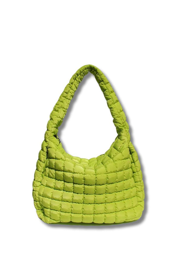 Lime Green Slouch Slouchy Tote