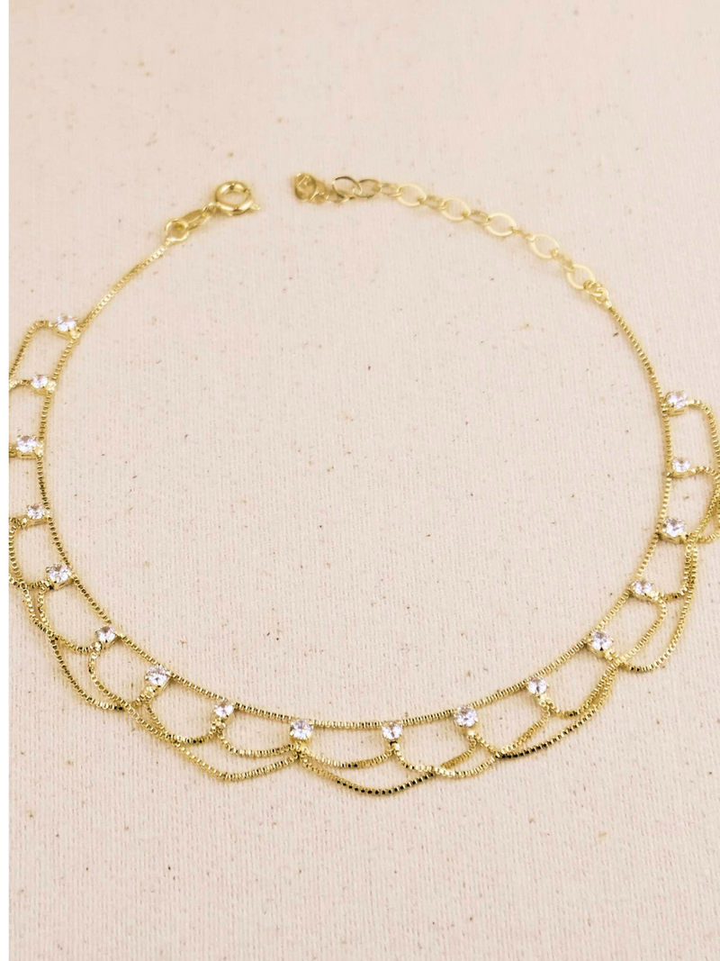 Bali 18k Gold Filled Anklet
