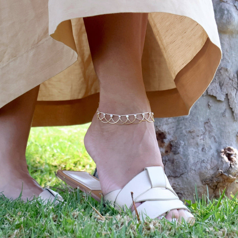Bali 18k Gold Filled Anklet