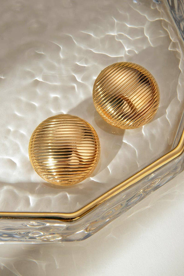 Vintage Striped Round Studs