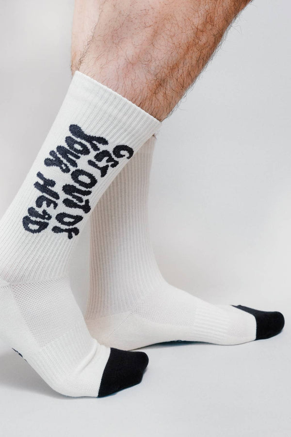 Get Out of Your Head Knit Crew Sock by Loindaflow