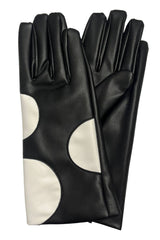 Vegan Leather Polka Dot Glove