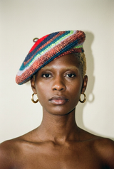 LReese Knitted Beret Hat