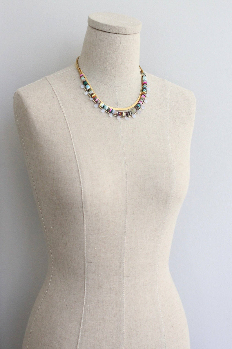 Layered Gemstone Necklace