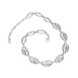 Handmade Oval Crystal Cluster Necklace