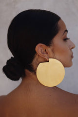24k Gold Plated Disc Hoops