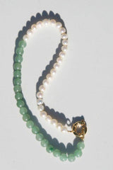 Jade + Pearl Halfsie Necklace