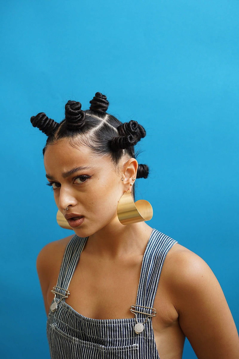 Sculptural Chunky Large Hoops