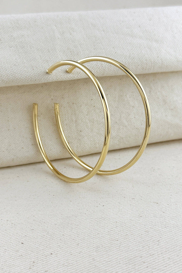 18k Gold Filled Thin Hoops