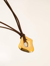 Leather Cord Pendant Necklace