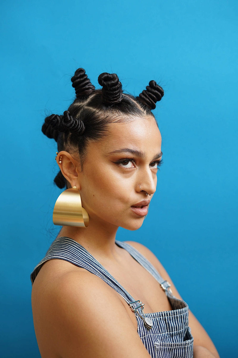 Sculptural Chunky Large Hoops