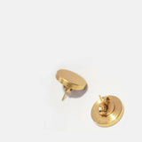 Minamalist Gold Plate Ear Studs