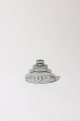 Gray Glass Meso Incense Holder