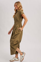 Button Down Utlity Jumpsuit