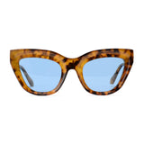 KELSEY | Light Tortoise | Blue Lense Glasses