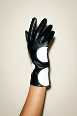 Vegan Leather Polka Dot Glove