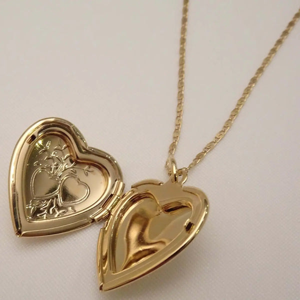 Heart Locket Charmed Necklace