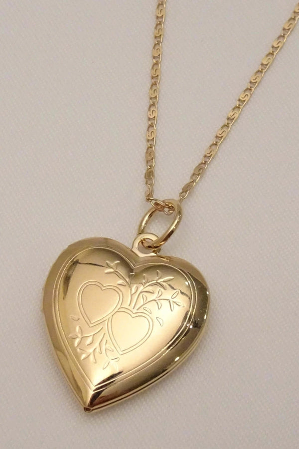 Heart Locket Charmed Necklace