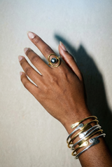 Orbit Two Tone Round Ring