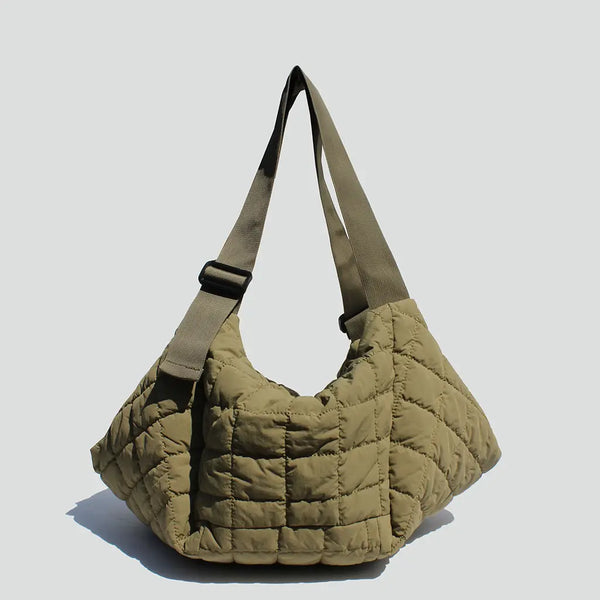 Sage Abstact Quilted Tote